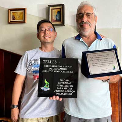Titulo Honorifico de Sênior da Rede Brazil Rider's por seus préstimos ao motociclista Telles/Itamonte/MG