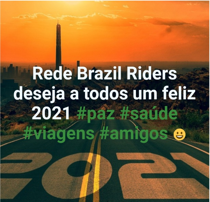 Rede Brazil Riders deseja a todos um feliz 2021